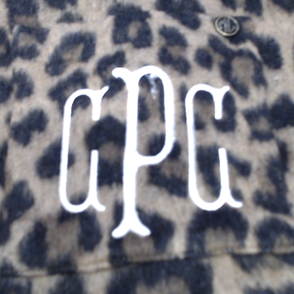 BLOOPER CLOTHING: Monogrammed Fuzzy Shacket