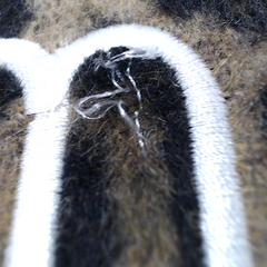 BLOOPER CLOTHING: Monogrammed Fuzzy Shacket