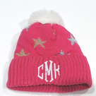 BLOOPER ACCESSORY: Monogrammed Pom Pom Beanie