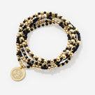 Monogrammed Gameday Bracelet Stack | Black