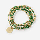 Monogrammed Gameday Bracelet Stack | Green