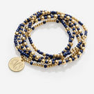 Monogrammed Gameday Bracelet Stack | Navy