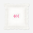 Phi Mu Pillow Sham | White