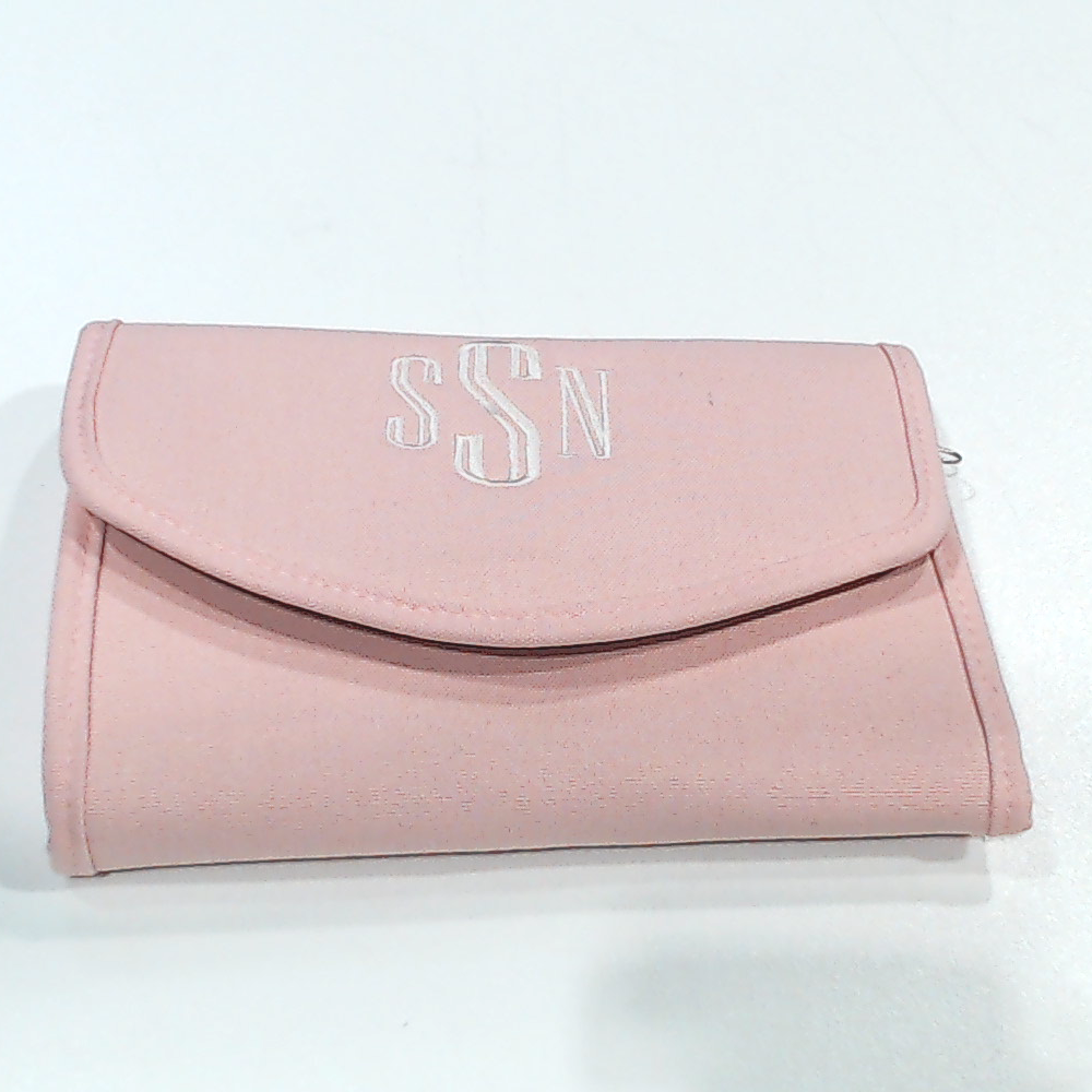 BLOOPER BAG: Monogrammed Travel Jewelry Organizer