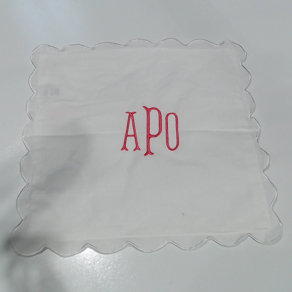 BLOOPER ACCESSORY: Monogrammed Scalloped Pillow Sham
