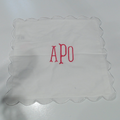 BLOOPER ACCESSORY: Monogrammed Scalloped Pillow Sham