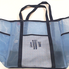 BLOOPER BAG: Monogrammed Mesh Tote