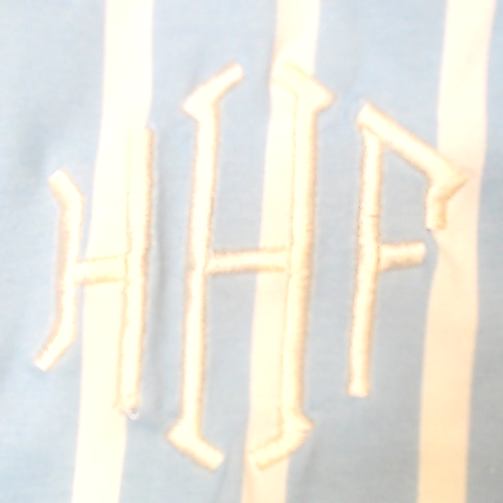 BLOOPER CLOTHING: Monogrammed Ruffle Top