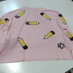 BLOOPER CLOTHING: Monogrammed Sequin Teacher Sweatshirt