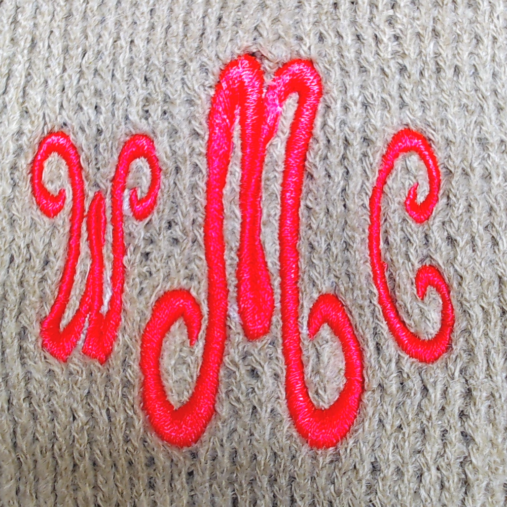 BLOOPER CLOTHING: Monogrammed Poncho Cardigan
