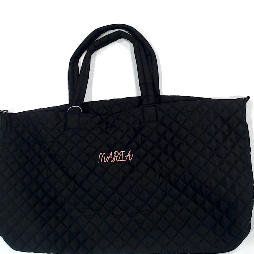 BLOOPER BAG: Monogrammed Diamond Quilted Weekender
