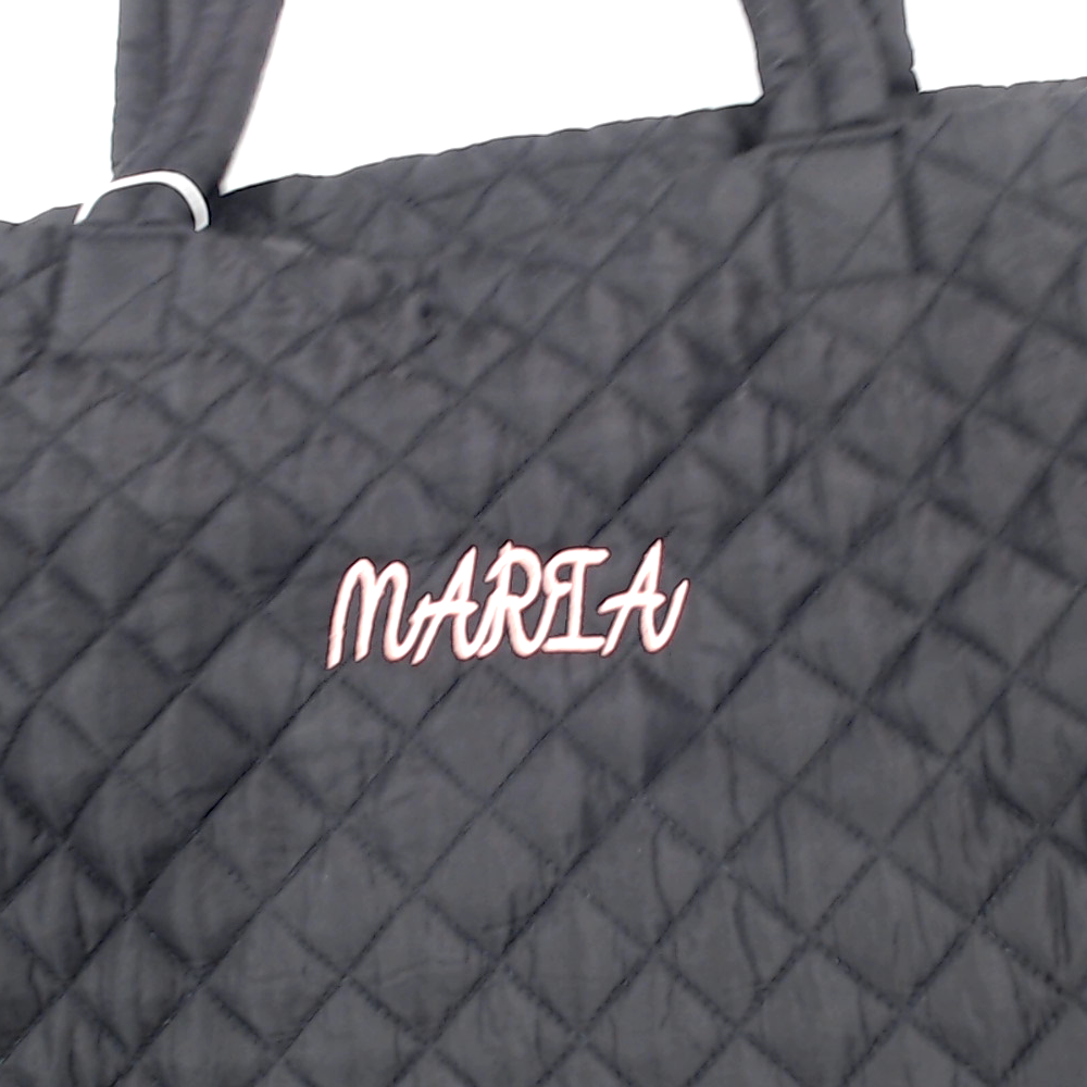 BLOOPER BAG: Monogrammed Diamond Quilted Weekender