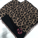BLOOPER CLOTHING: Monogrammed Leopard Poncho