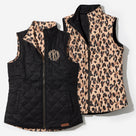 Monogrammed Reversible Vest | Classic Cheetah