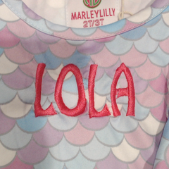 BLOOPER KIDS: Monogrammed Girls Ruffle Dress