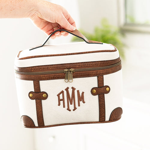 2026 ivory vintage train case held up