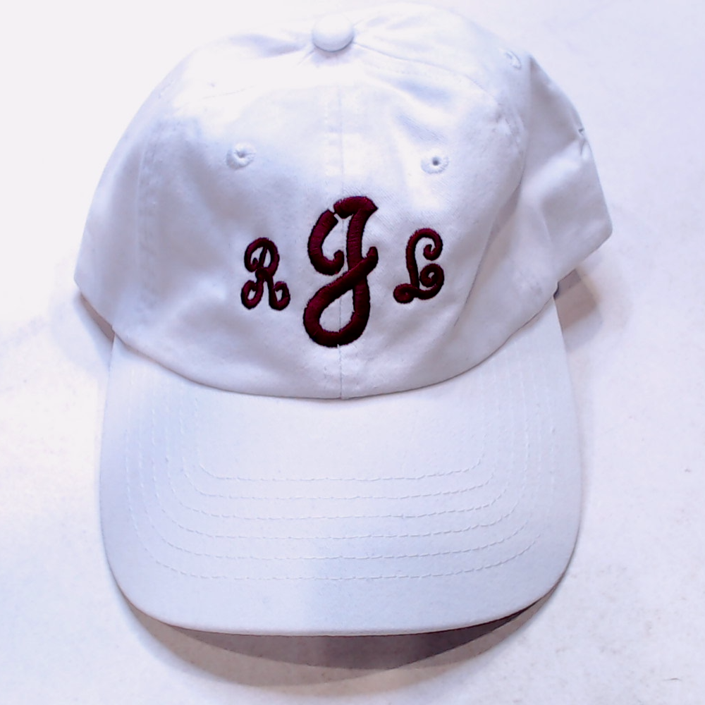 BLOOPER ACCESSORY: Monogrammed Baseball Hat
