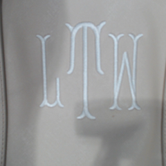 BLOOPER BAG: Monogrammed Straw Caning Tote