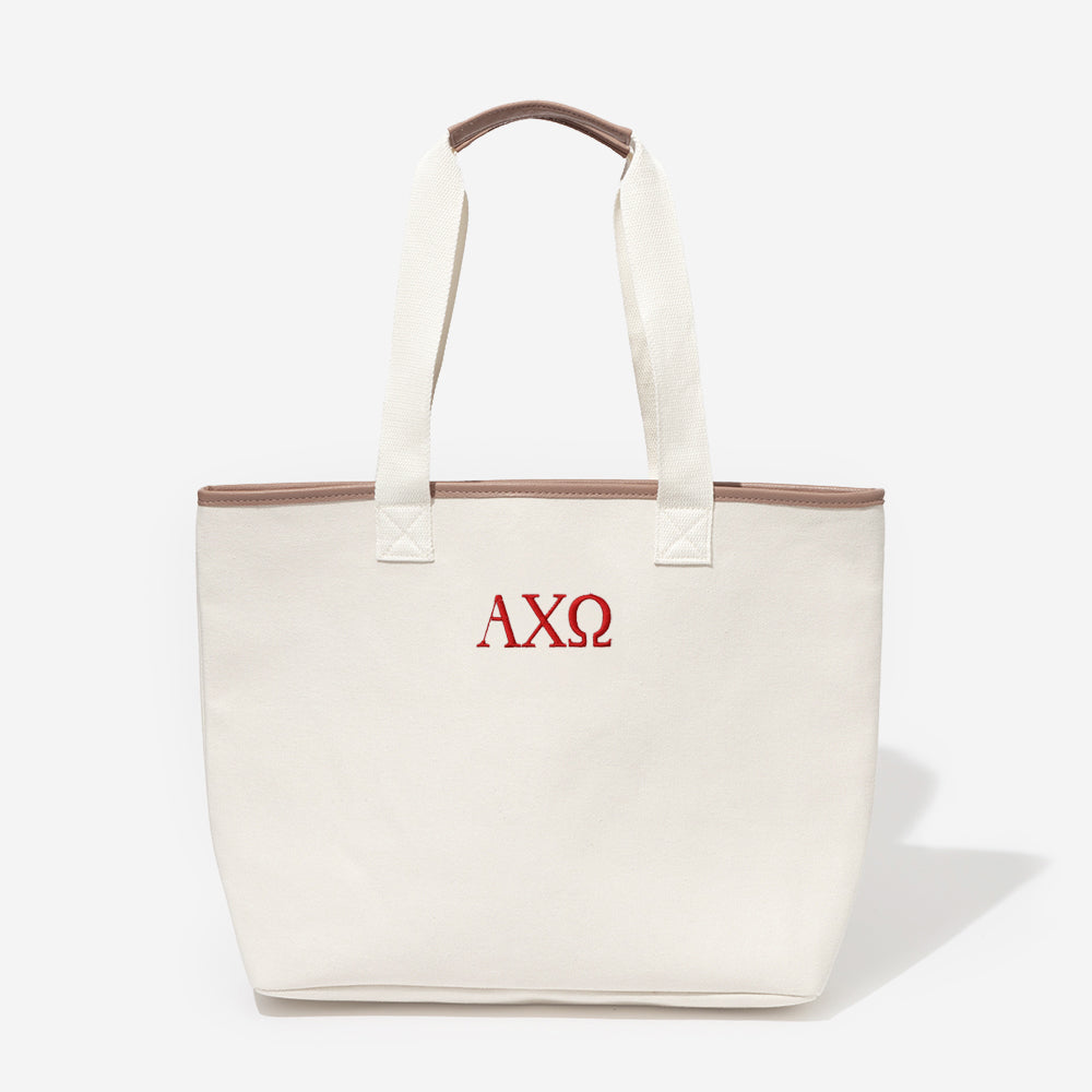 alpha chi omega tote bag