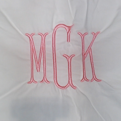 BLOOPER ACCESSORY: Monogrammed Pillow Sham