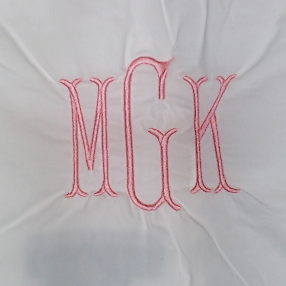 BLOOPER ACCESSORY: Monogrammed Pillow Sham