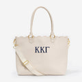 Kappa Kappa Gamma Laptop Tote Bag | Bone