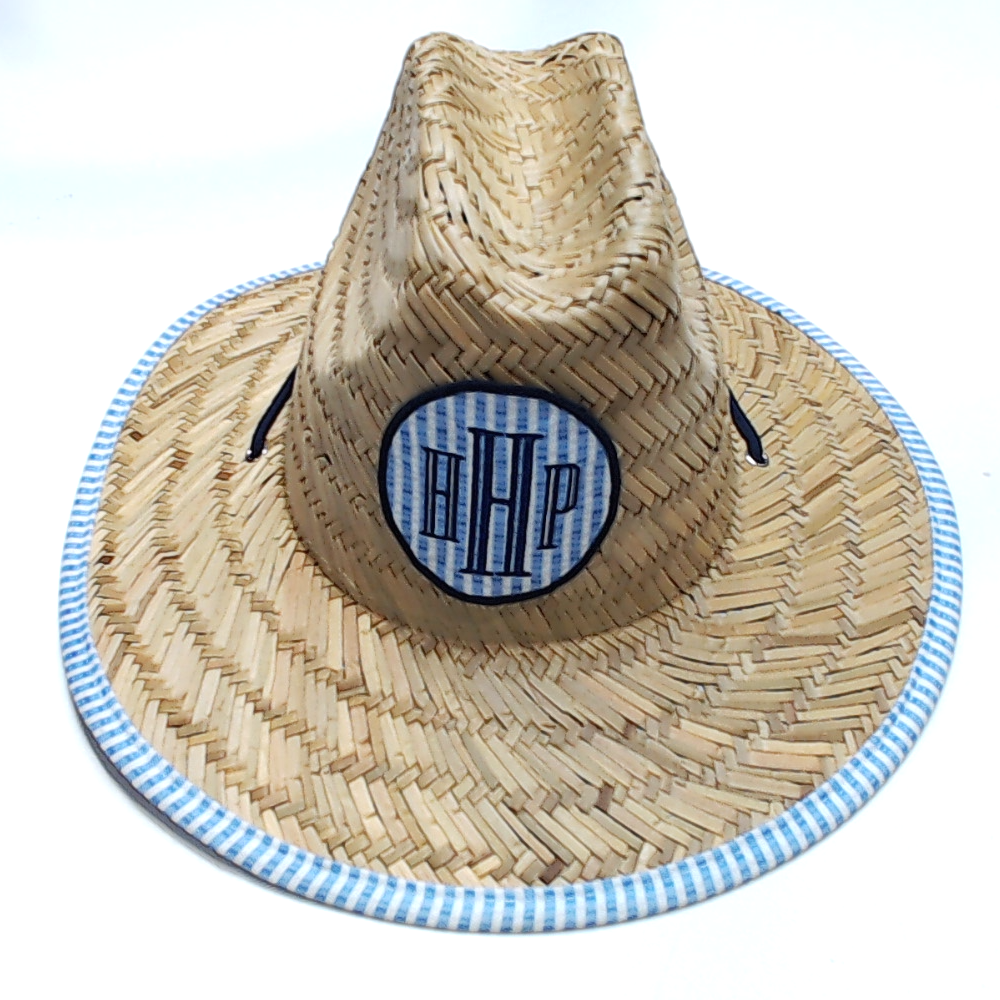 BLOOPER KIDS: Monogrammed Kids Straw Hat