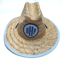 BLOOPER KIDS: Monogrammed Kids Straw Hat