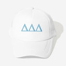 Delta Delta Delta Trucker Hat | White
