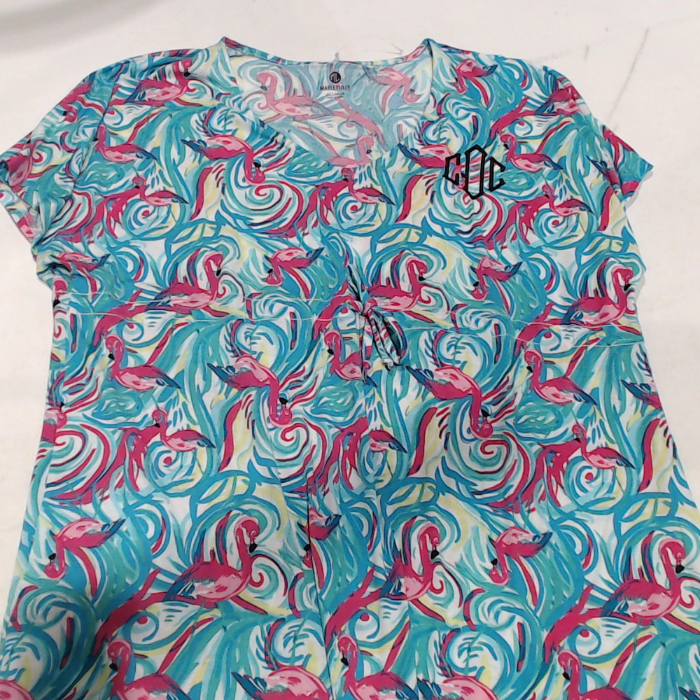 BLOOPER SWIM: Monogrammed Cinch Waist Cover Up