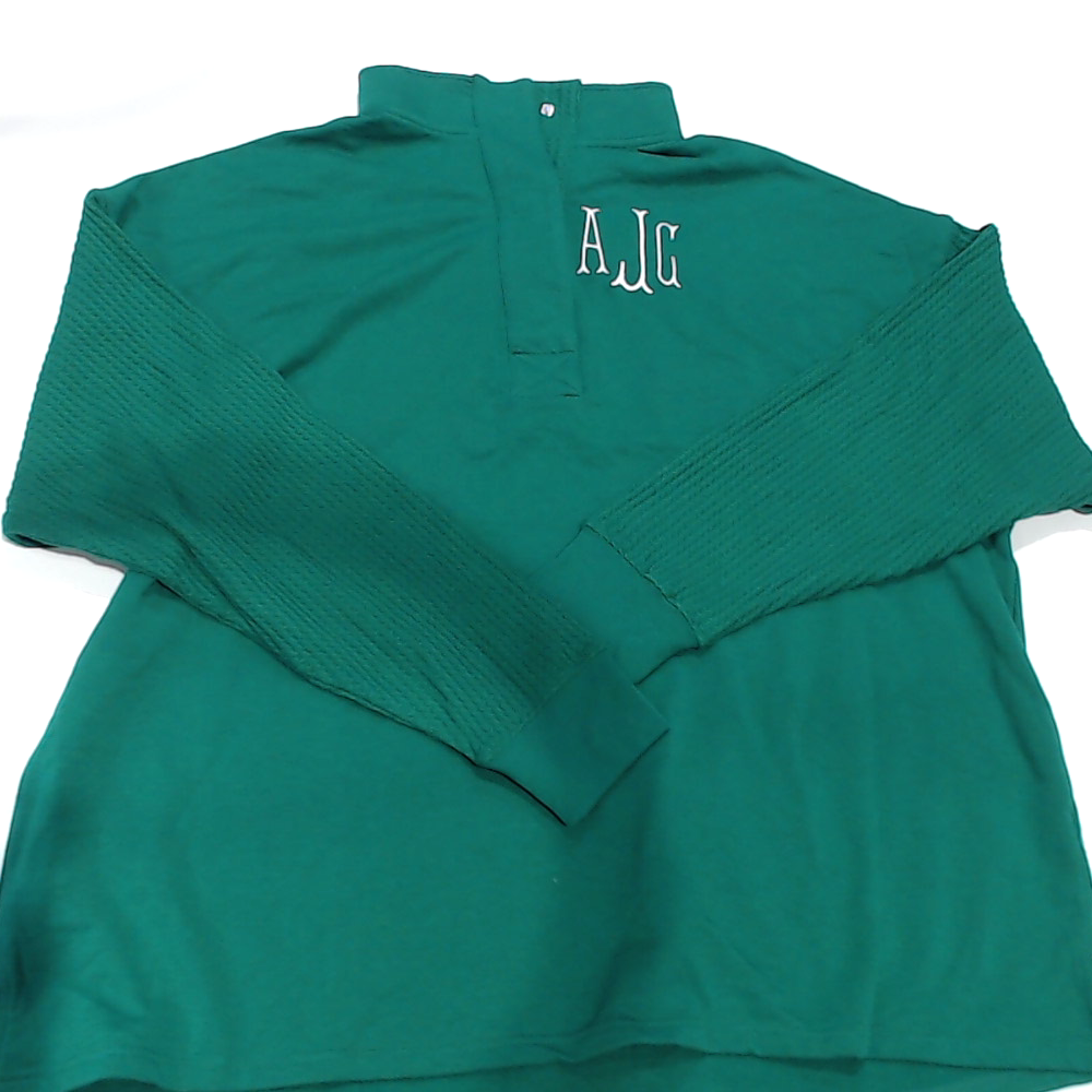 BLOOPER CLOTHING: Monogrammed Waffle Snap Pullover
