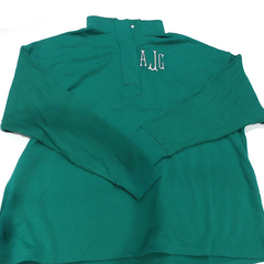 BLOOPER CLOTHING: Monogrammed Waffle Snap Pullover