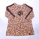 BLOOPER KIDS: Monogrammed Kids Striped Sleeve Dress