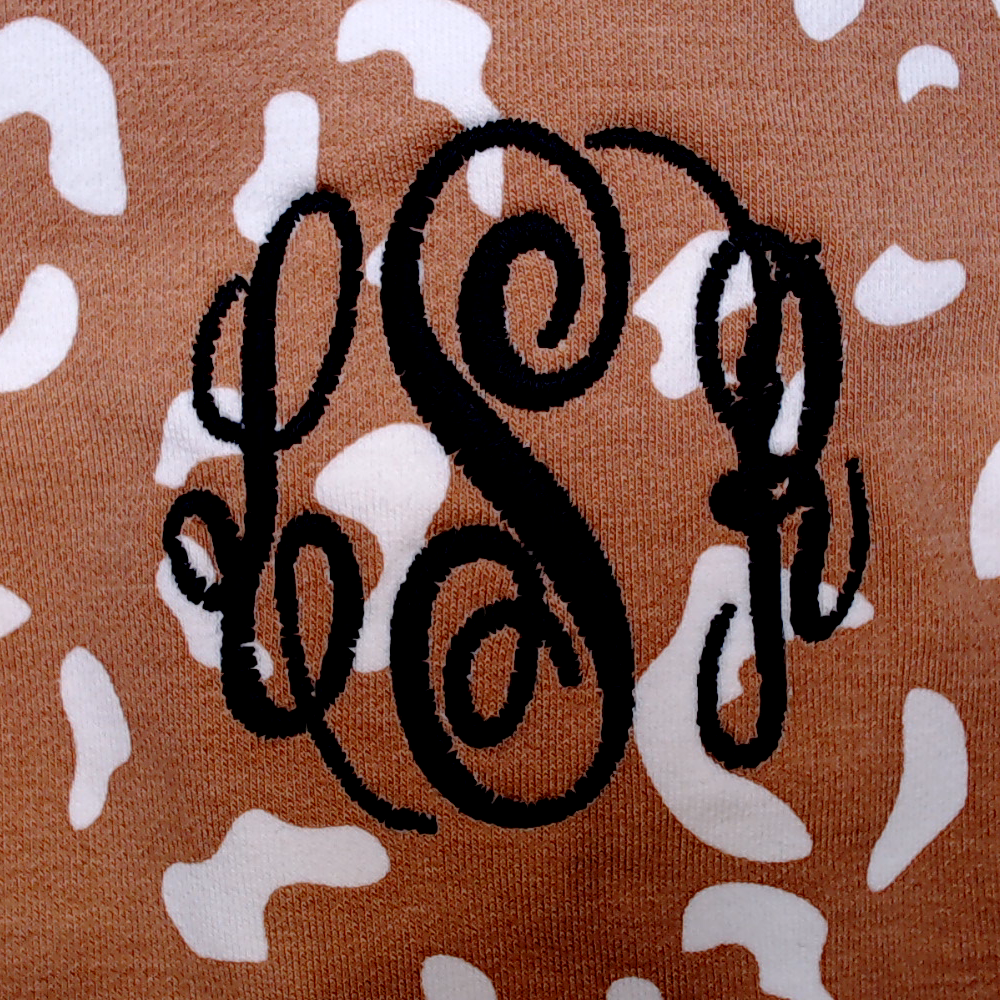 BLOOPER KIDS: Monogrammed Kids Striped Sleeve Dress