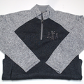 BLOOPER CLOTHING: Monogrammed Colorblock Quarter Zip Pullover