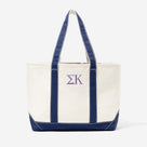 Sigma Kappa Tote Bag | Ivory/Navy