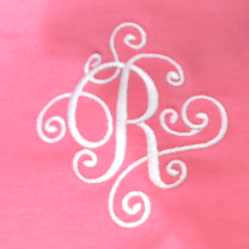 BLOOPER CLOTHING: Monogrammed Flutter Sleeve Top
