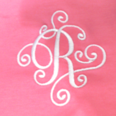 BLOOPER CLOTHING: Monogrammed Flutter Sleeve Top