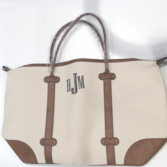 BLOOPER BAG: Monogrammed Vintage Weekender