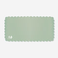 Alpha Phi Desk Mat in Light Mint | Faux Leather Sorority Desk Mat