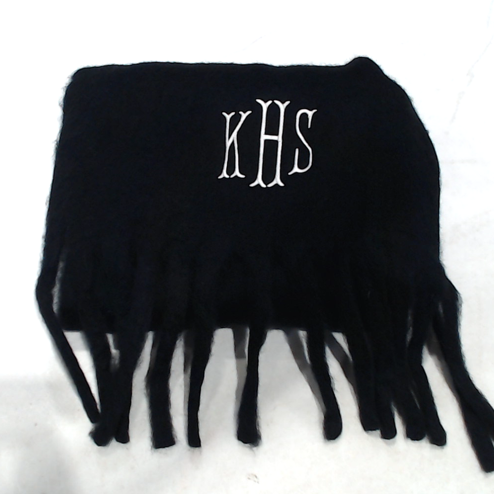 BLOOPER ACCESSORY: Monogrammed Oversized Scarf