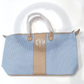 BLOOPER BAG: Monogrammed Seersucker Weekender - Promotional