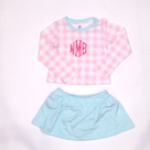 BLOOPER KIDS: Monogrammed Kids Rashguard Swimsuit