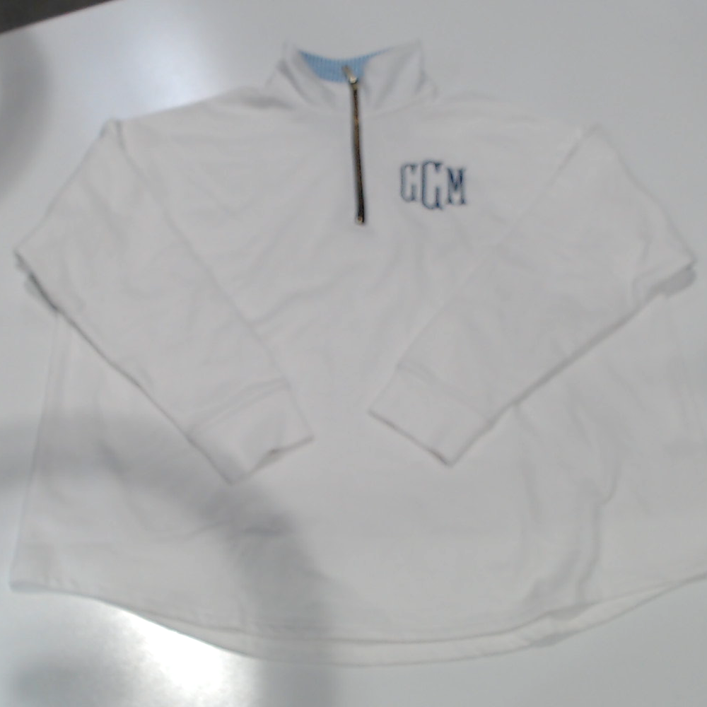BLOOPER CLOTHING: Monogrammed Quarter Zip Sweatshirt