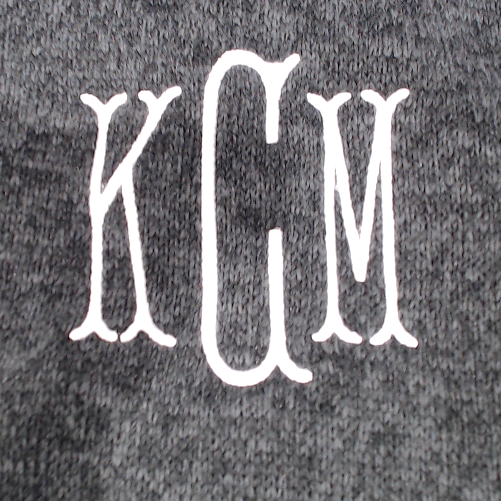 BLOOPER CLOTHING: Monogrammed Heathered Pullover Tunic