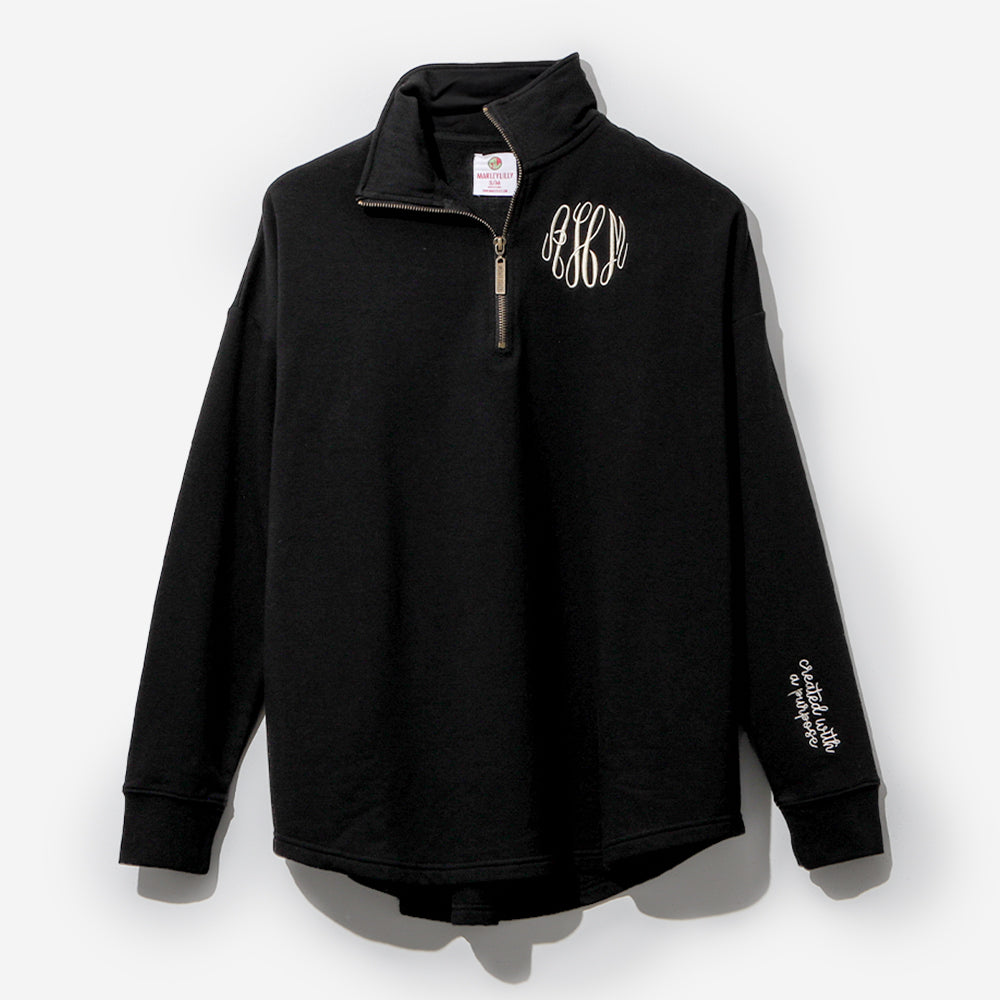 Personalized Faith Pullover in Black