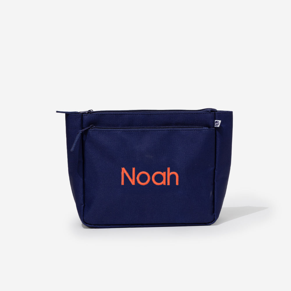 Monogrammed Essentials Pouch in Navy