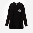 Monogrammed Tunic Shirt | Black
