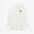 monogrammed tunic shirt in white 2023