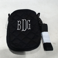 BLOOPER ACCESSORY: Monogrammed Quilted Phone Crossbody